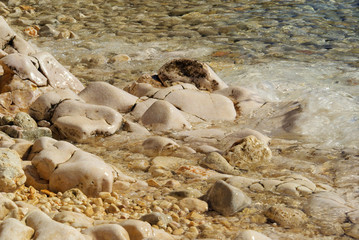 Kiesel am Strand - pebble on the beach 18