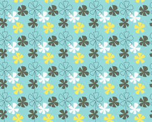 Blue flower pattern