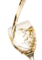 Splashing White Wine