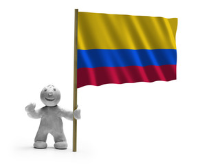 kolumbien flagge lachen