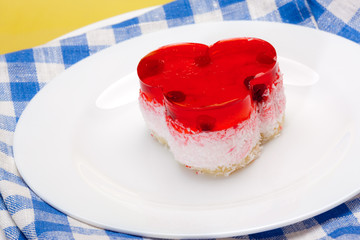 fancy cake with cherry