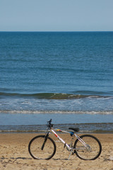 Fototapeta premium Bicicletta - San Felice Circeo - Latina . Lazio - Italia