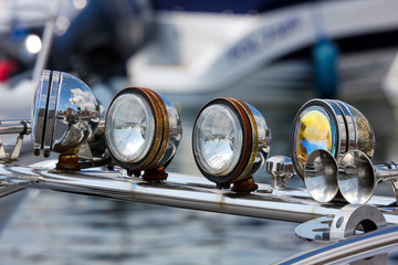 Chrome flood lights