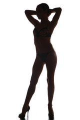 woman's silhouette