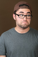 Handsome Ethnic Man Looks Like a Moron