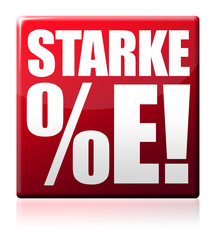 Starke Prozente! Button