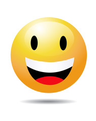 Smiley on white