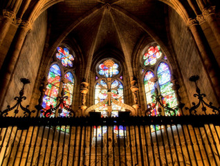 Coro alto da catedral de Leon