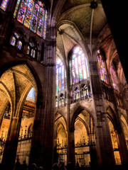 Transepto da catedral de Leon