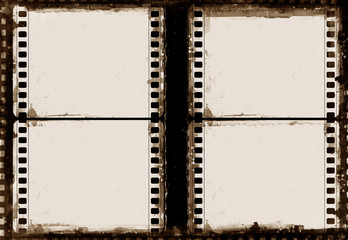 Grunge film frame with space for your images