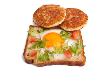 round french toasts and eggie bread