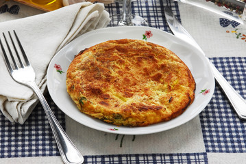 Frittata di vitalba - con clematis - Antipasto della Toscana