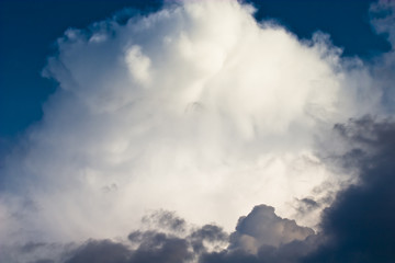 Fototapeta na wymiar Cumulonimbus clouds