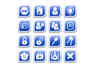 Security and antivirus vector icons