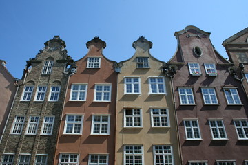 Fototapeta na wymiar Fasada domu w Polsce Gdańsk