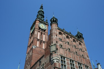 Fototapeta premium An old city hall in Gdansk Poland