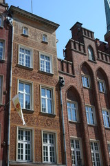 Fototapeta na wymiar Fasada domu w Polsce Gdańsk
