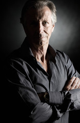 Low Key Shot of a Handsome Senior Man