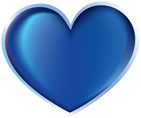 Heart blue