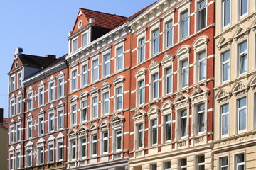 Wohnhaus, Hausfassade, Mietswohnungen,Kiel,Deutschland