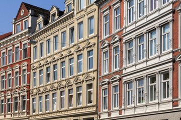 Wohnhaus, Hausfassade, Mietswohnungen,Kiel,Deutschland