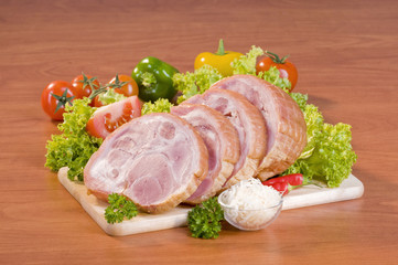 Sliced pork knee