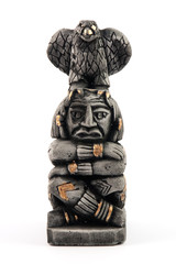 Mexican statue with eagle on head - 15499810