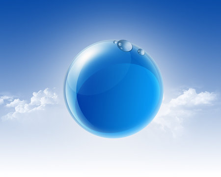 Blue bubble