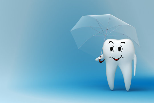 Tooth with umbrella