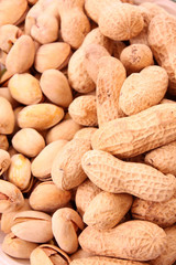 brown peanuts texture background