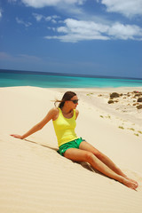 beautiful women on the beach