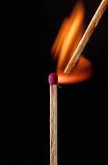 BURNING MATCHES