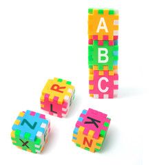 Alphabet Puzzle Cubes