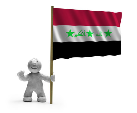 irak flagge lachen