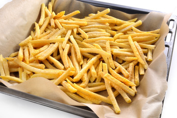 Pommes auf dem Backblech
