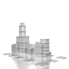 Fototapeta premium glass building background