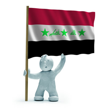 irak flagge staunen