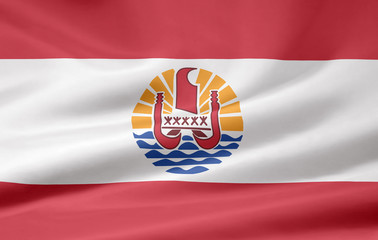 Fototapeta premium Flagge von Französisch Polynesien