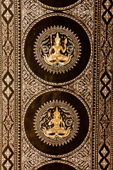 Traditional Thai style art, pieced from pieces of oyster shell