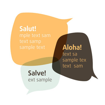 Let's talk. Vector bubbles. Insert your text.