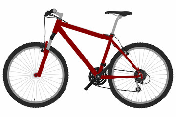 Mountainbike - Seitenansicht