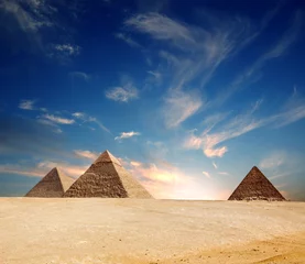 Crédence de cuisine en verre imprimé Egypte Pyramide