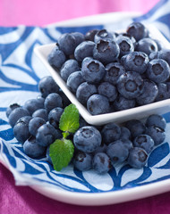 Heidelbeeren auf Teller