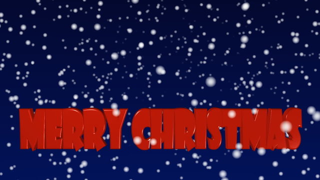 merry christmas snow