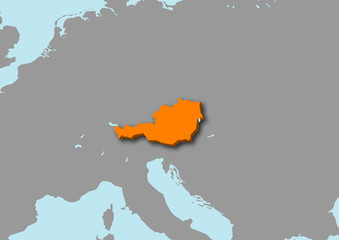 mappa Austria 3d