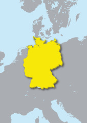 mappa Germania 3d