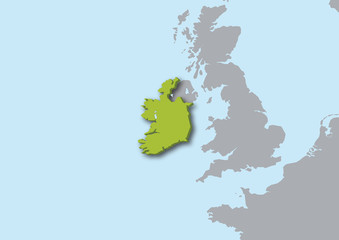 mappa Irlanda 3d © robodread