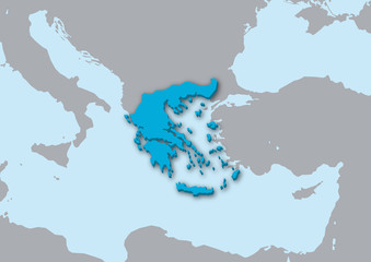 mappa Grecia 3d