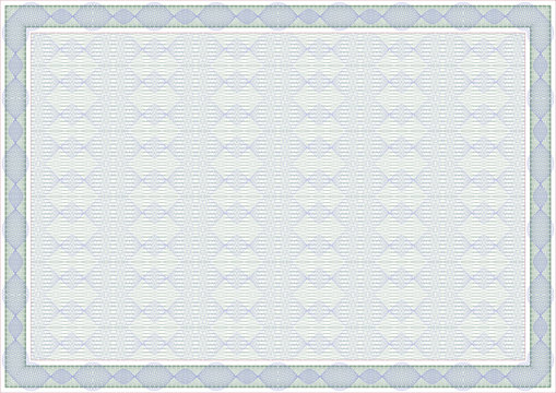 vector secure blank certificate template