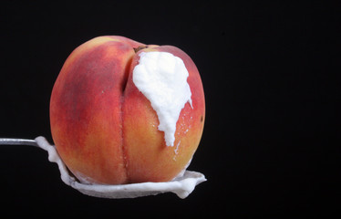 Peach and cream